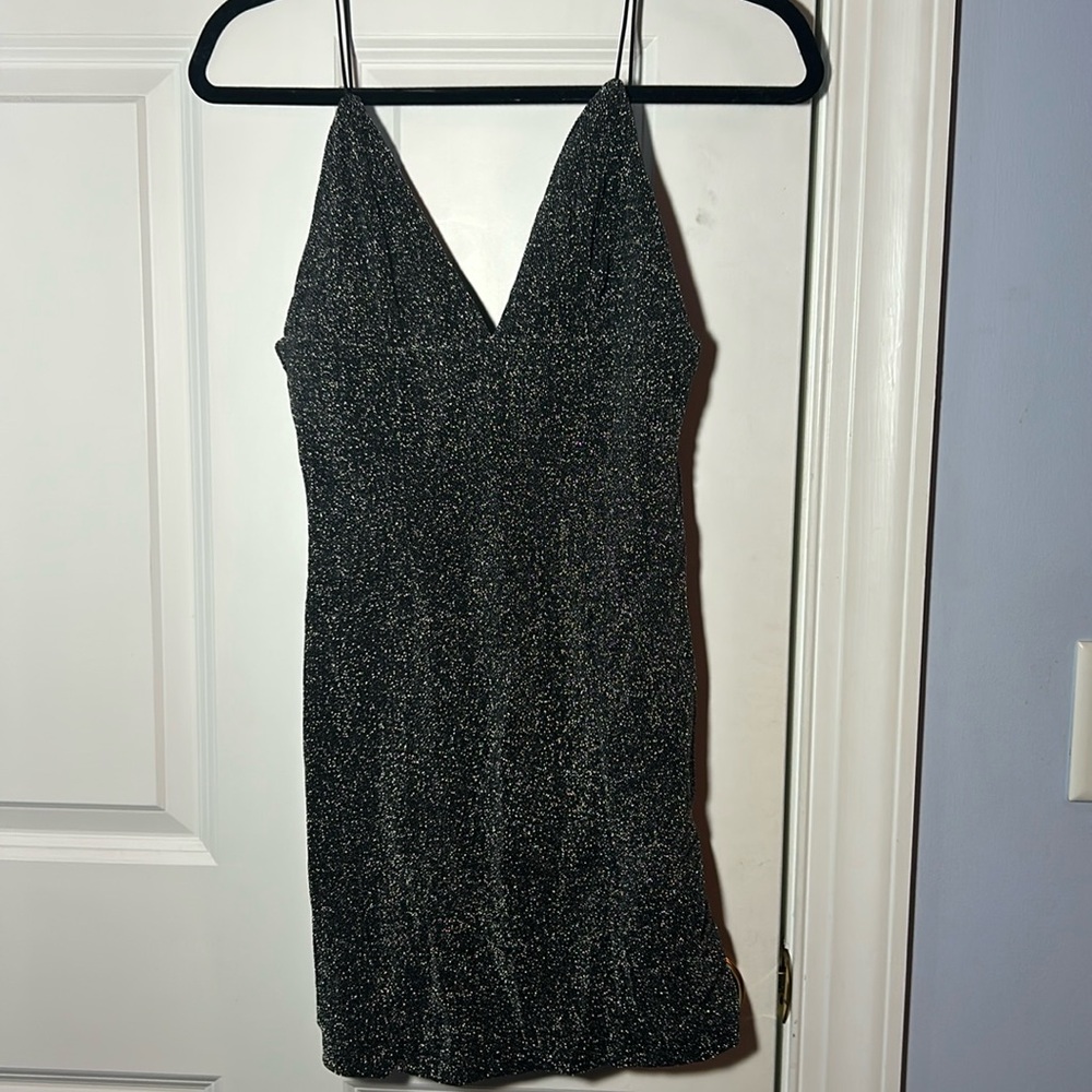 Forever 21 Grey Sparkly Dress